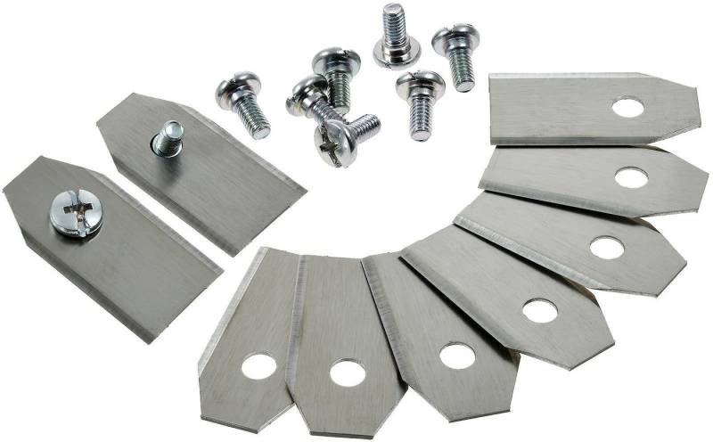 Powery Rasenmähermesser 9x Ersatz-Messer-Klingen 0,75mm für Gardena Sileno von Powery