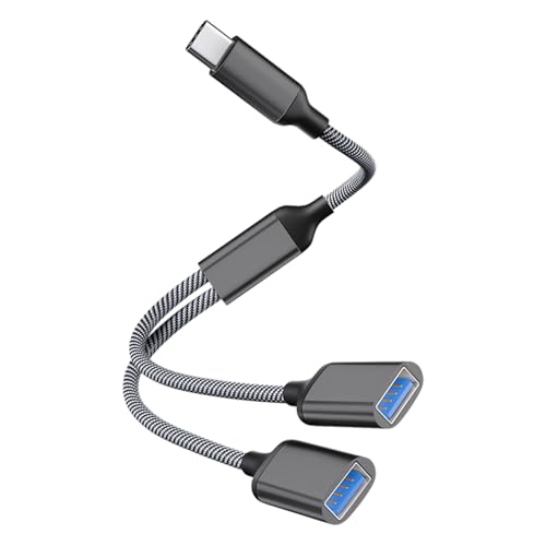 Powice US B C Splitter, US B C Splitter 1 zu 2 USB2.0 Kabel, 10 W wiederaufladbarer USB-Splitter 1 auf 2, US B C Verteiler Geeignet für die Datenübertragung über die USB-Schnittstellenerweiterung Powice US B C Splitter, US B C Splitter 1 zu 2 USB2.0 Kabel, 10 W wiederaufladbarer USB-Splitter 1 auf 2, US B C Verteiler Geeignet für die Datenübertragung über die USB-Schnittstellenerweiterung von Powice