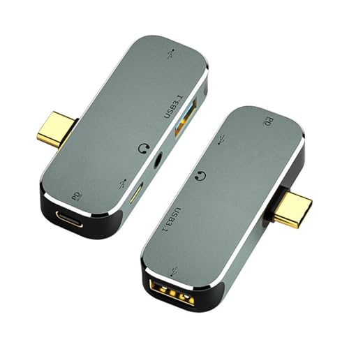 Powice 5-in-1 USB C Hub, USB C Docking Station, PD 100W Power Delivery, USB 3.1&2.0 Ports, 3.5mm AUX, Multiport Adapter für MacBook Pro/Air Laptops Powice 5-in-1 USB C Hub, USB C Docking Station, PD 100W Power Delivery, USB 3.1&2.0 Ports, 3.5mm AUX, Multiport Adapter für MacBook Pro/Air Laptops von Powice