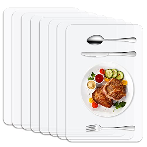 Powmag 8 Stück Tischset Transparent, Kunststoff Platzdeckchen, platzset PVC, Tischdecke Transparent, Premium Abgrifffeste Hitzebeständig Platzdeckchen Powmag 8 Stück Tischset Transparent, Kunststoff Platzdeckchen, platzset PVC, Tischdecke Transparent, Premium Abgrifffeste Hitzebeständig Platzdeckchen von Powmag
