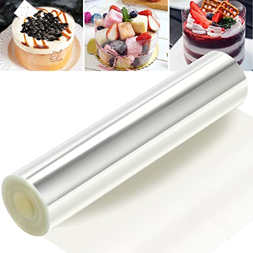 Tortenrandfolie 20cmx10m, Transparent Acetat Rolle Acetat Folie für Kuchen, Tortenrandfolie Kuchen Kragen, Acetate Foil Für Schokoladen-Creme-Torte Stabilisieren Dekoration Tortenrandfolie 20cmx10m, Transparent Acetat Rolle Acetat Folie für Kuchen, Tortenrandfolie Kuchen Kragen, Acetate Foil Für Schokoladen-Creme-Torte Stabilisieren Dekoration von Powmag