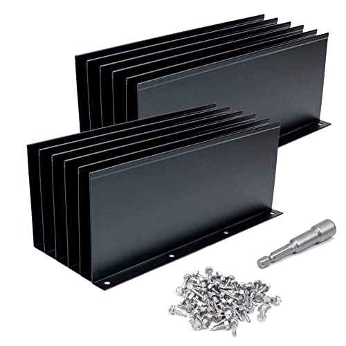 Powrocket PW-GVSG-01 PW-GVSG Gutter Valley Spritzschutz, 12er-Pack, schwarz von Powrocket