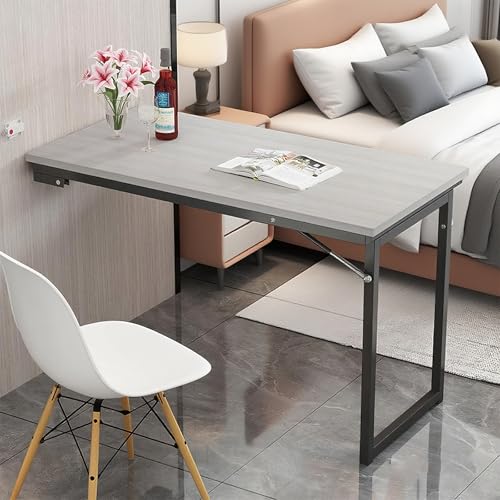 Poxvythb Wall Mounted Drop Leaf Dining Table - Wandmontierter Drop Leaf Klapptisch für den Schreibtisch - Wandmontierter Klapptisch für die Küche(Maße: 100x60x75cm) von Poxvythb