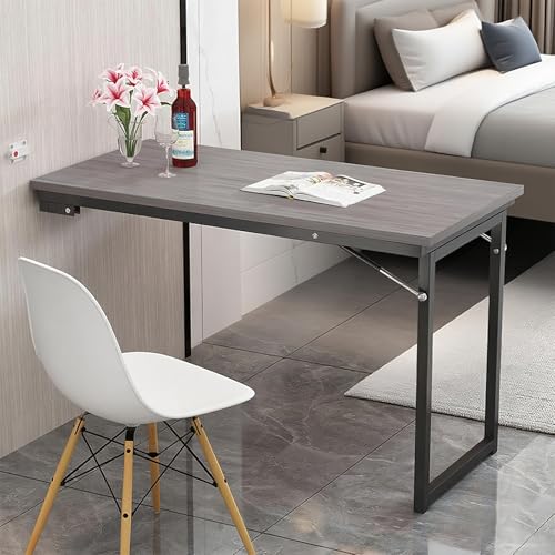 Poxvythb Wall Mounted Drop Leaf Dining Table - Wandmontierter Drop Leaf Klapptisch für den Schreibtisch - Wandmontierter Klapptisch für die Küche(Maße: 100x60x75cm) von Poxvythb