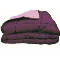 Poyet Motte Calgary Bettbezug Polyester Pflaume/Parma, Polyester, Prune/Parme, 240x220x1 cm von Poyet Motte