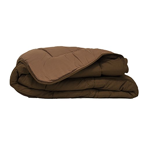 Poyet Motte Calgary Bettbezug Polyester Schokolade/Mocca, Polyester, Chocolat/Moka, 200x140x1 cm von Poyet Motte