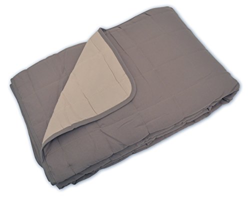 POYET MOTTE Tagesdecke 100% Polyester, Taupe/Leinen, 230 x 260 cm, Produktreihe Soo von Poyet Motte