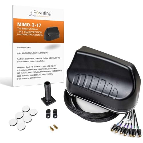 POYNTING Antennas 5G/LTE KFZ/Marine A-MIMO-0003-V2-17-B schwarz SMA (M) & RPSMA Adapter New von Poynting