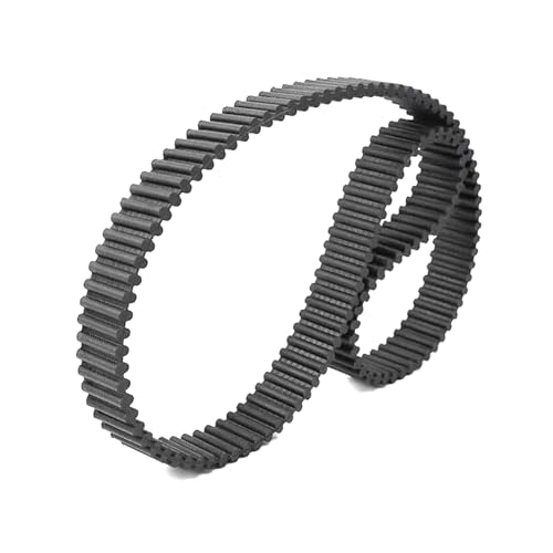 1 Stück D5M-Synchronriemen, Breite 15–25 mm, Umfang 700–900 mm, doppelseitiger Zahn-Synchronriemen aus Gummi von Poyuad