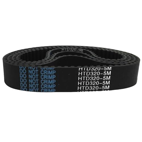 2/5 Stück HTD 5M Synchronriemen, Umfang 315–330 mm, Breite 10–25 mm, Bogenzähne 63–66, geschlossener Gummiriemen,2Stk von Poyuad