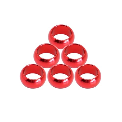 5 Stück, 8/10 mm Innendurchmesser, Aluminium-Vogelbeinringe, Identifikationsmarken für Tauben und Papageien für das Flugtraining im Freien,Rot,Innendurchmesser 10 mm 5 Stück, 8/10 mm Innendurchmesser, Aluminium-Vogelbeinringe, Identifikationsmarken für Tauben und Papageien für das Flugtraining im Freien,Rot,Innendurchmesser 10 mm von Poyuad