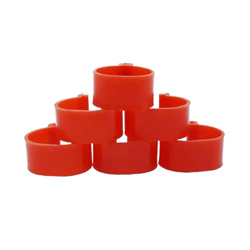 50 Stück, 16 mm, blanke Geflügelbeinringe, zur Kennzeichnung von Vögeln, Tauben und anderen Nutztieren,Rot,Innendurchmesser 16 mm 50 Stück, 16 mm, blanke Geflügelbeinringe, zur Kennzeichnung von Vögeln, Tauben und anderen Nutztieren,Rot,Innendurchmesser 16 mm von Poyuad