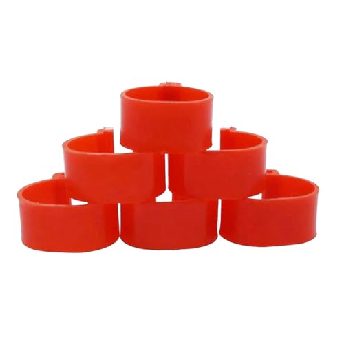 50 Stück, 20 mm Hühnerbeinringe, verstellbare Geflügelbeinringe, geeignet zum Markieren von Enten, Gänsen und Vögeln,Rot,Innendurchmesser 20 mm 50 Stück, 20 mm Hühnerbeinringe, verstellbare Geflügelbeinringe, geeignet zum Markieren von Enten, Gänsen und Vögeln,Rot,Innendurchmesser 20 mm von Poyuad