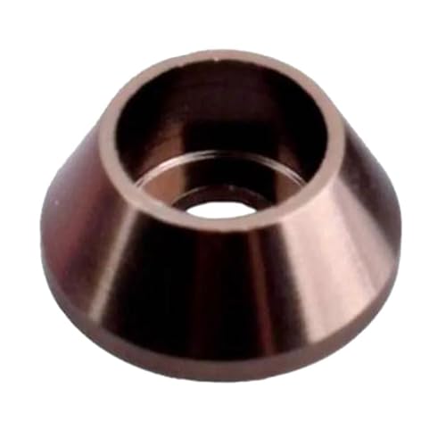 50 Stück M2 M2,5 M3 M4 M5 M6 M8 Aluminium Kegelkappenscheibe Obst Chlorlegierung Kappenkopfscheibe,Grau,M2 von Poyuad
