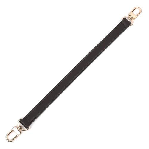 Poyuad 1,8 cm x 29,5 cm Ledertasche Handtaschengriff Kurze Brieftasche Taschengurt Silber Gold Schnalle Ersatztaschen-Schultergurt,Dunkler Kaffee von Poyuad