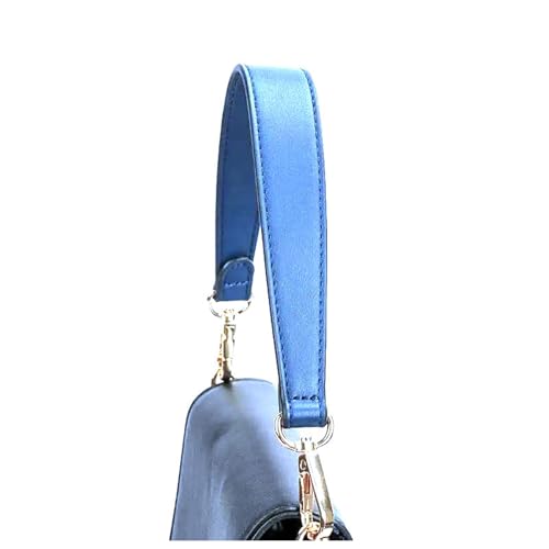 Poyuad 36 cm, 49 cm Breite, 2,5 cm kurzer Schultergurt aus Leder für Handtaschen, austauschbares und verstellbares Taschenzubehör, Universalgurt,Blau Poyuad 36 cm, 49 cm Breite, 2,5 cm kurzer Schultergurt aus Leder für Handtaschen, austauschbares und verstellbares Taschenzubehör, Universalgurt,Blau von Poyuad