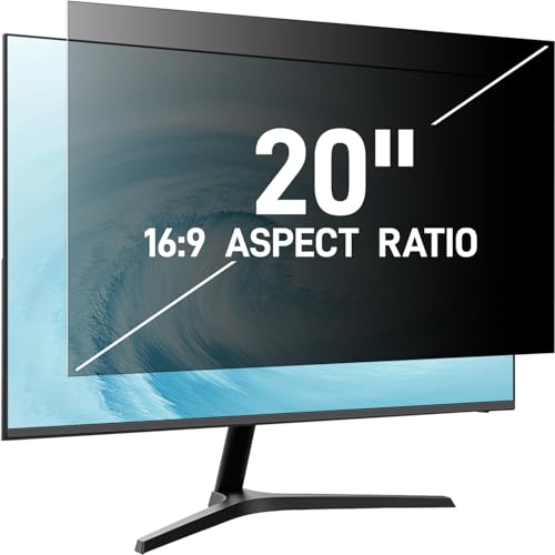 Pozlle 20-Zoll-Computer-Sichtschutzfolie für 16:9-Monitor, Anti-Peep, Anti-Schwindel, Anti-Blaulicht-Desktop-Computer-Anti-Blickschutz-Bildschirmfilter Pozlle 20-Zoll-Computer-Sichtschutzfolie für 16:9-Monitor, Anti-Peep, Anti-Schwindel, Anti-Blaulicht-Desktop-Computer-Anti-Blickschutz-Bildschirmfilter von Pozlle