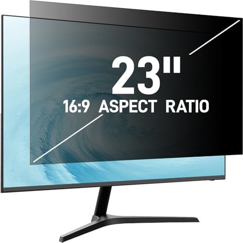 Pozlle 23-Zoll-Computer-Sichtschutzschild für 16:9-Breitbild-Desktop-Monitor - Blendfreier Blaulicht-Blickschutzfilter und Anti-Spion-Sichtschutzfolie Pozlle 23-Zoll-Computer-Sichtschutzschild für 16:9-Breitbild-Desktop-Monitor - Blendfreier Blaulicht-Blickschutzfilter und Anti-Spion-Sichtschutzfolie von Pozlle