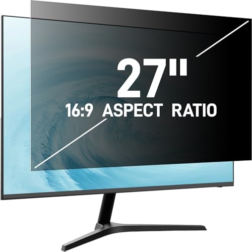 Pozlle 27-Zoll-Computer-Sichtschutzschild für 16:9-Breitbild-Desktop-Monitor - Blendfreier Blaulicht-Blickschutzfilter und Anti-Spion-Sichtschutzfolie Pozlle 27-Zoll-Computer-Sichtschutzschild für 16:9-Breitbild-Desktop-Monitor - Blendfreier Blaulicht-Blickschutzfilter und Anti-Spion-Sichtschutzfolie von Pozlle