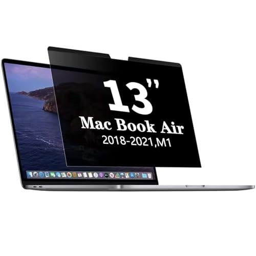 Pozlle Magnetischer Sichtschutz kompatibel mit MacBook Air 13 Zoll (2018-2021,M1), Anti-Blau-Licht-Blendfilter, privater Bildschirmschutz für MacBook 13.3-Zoll-Laptop-Computer. von Pozlle