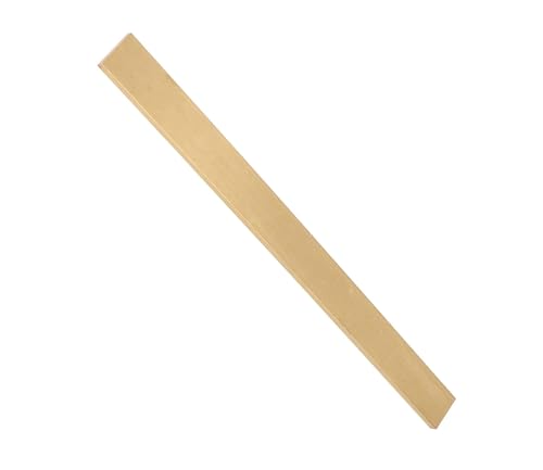 1 Stück Messing-Flachstange – 3 mm dick, 500 mm lang | Vielseitige Massivplatte for Handwerk, Dekoration und Elektronik(4mm) von PpeiliL