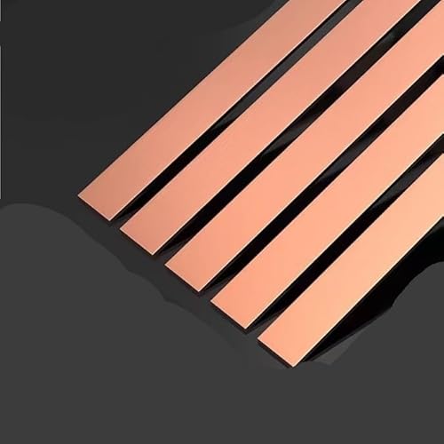 1 Stück T2 Kupfer-Flachstange – 10 mm dick, 200 mm lang, vielseitige Breitenoptionen for Elektro- und Handwerksanwendungen(10x15x200mm) von PpeiliL