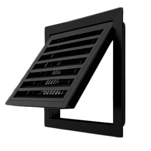 1 Stück schwarze Aluminium-Zugangsplatte for Gasentlüftungsöffnungen – langlebige und wasserdichte Inspektionstür for Wände und Decken(17.7x13.8in) von PpeiliL