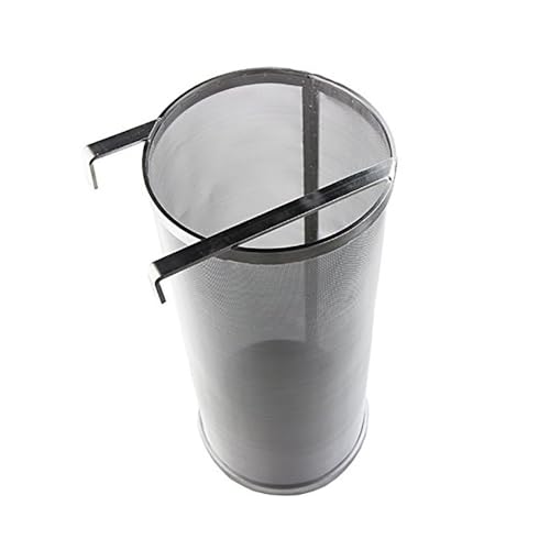 1 professioneller Hopfensiebfilter for selbstgebrautes Bier – 300-Mikron-Sieb mit Haken for Würzekochen und Gären(10x25.5cm) von PpeiliL