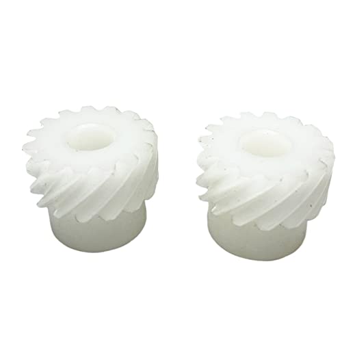 2 Stück Spiral-Schrägzahnräder aus Nylon – 15 Zähne, 1 Modul, 6–8 mm Innenloch for Anwendungen in der Landwirtschaft, Textilindustrie und Automobilindustrie(6mm bore 15 Teeth) von PpeiliL