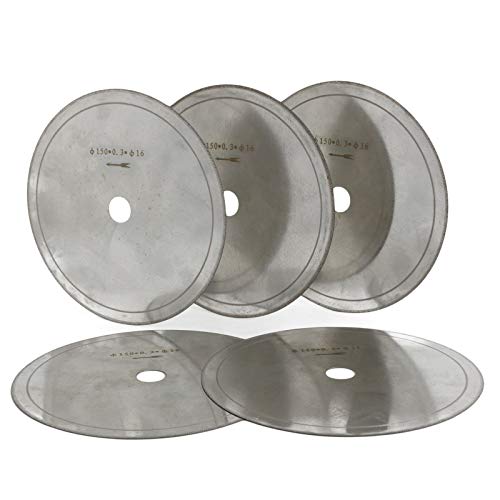 6" ultradünnes Diamantsägeblatt-Set for Schneiden von Schmuck und Edelsteinen – 5 Stück, 0,4 mm Dicke 6" ultradünnes Diamantsägeblatt-Set for Schneiden von Schmuck und Edelsteinen – 5 Stück, 0,4 mm Dicke von PpeiliL