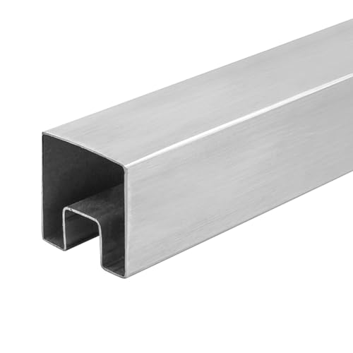 Aluminium-Glasgeländerklemme – Pool/Terrasse/Balkon/Treppe (einfache Installation, mehrere Größen)(Silver,0.8m/31.5in Square rail) von PpeiliL