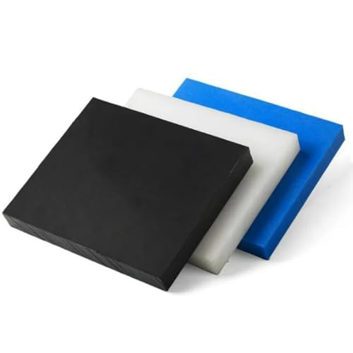 PA6-Nylonplattenblatt - 1/2 Stück CNC-bearbeitetes Kunststoffmaterial, 2–30 mm Dicke, anpassbare Farben und Größen(Blue,20x200x200mm 1pcs) von PpeiliL