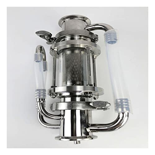 PpeiliL 1 Stück 2-Zoll-Rohrleitungsfilter aus Edelstahl mit hohem Durchfluss – 304-Sieb for Hydrauliköl- und Feuersprinklersysteme von PpeiliL