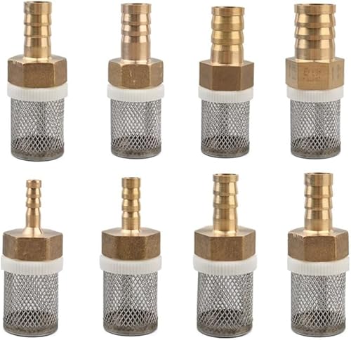 PpeiliL 1 Stück 8–19 mm Messing-Schlauchfilter mit Edelstahlgewebe for Autowaschanlagen, Gartenbewässerung und Sprühpumpen(8mm) von PpeiliL
