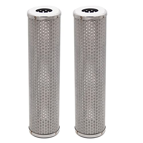 PpeiliL 1 Stück Bierfilterkartusche aus Edelstahl 304 – zweistufig 150/400 Mikron for Heimbrauen, Weinherstellung und Fasssysteme(400 Micron) von PpeiliL