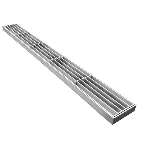PpeiliL 1 Stück Edelstahl-Garten-Entwässerungsgitter – rechteckiges lineares Duschboden-Ablaufsystem for effizienten Wasserfluss(100cmx40cmx3cm) von PpeiliL