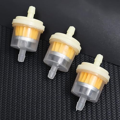 PpeiliL Benzinfilter-Set mit hohem Durchfluss – Aluminium-Inline-Sieb for Kraftstoffsysteme von Mopeds, ATVs und Dirtbikes – effizienter Motorschutz(3pcs) von PpeiliL