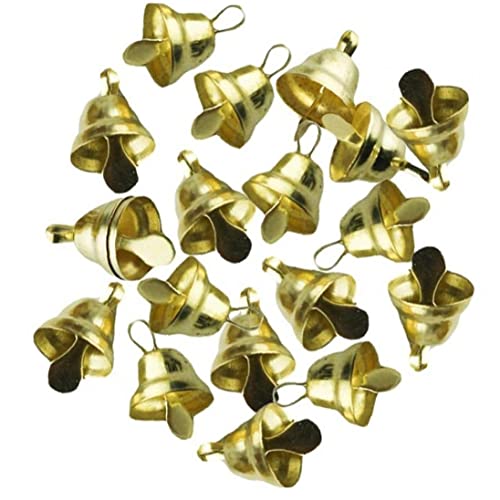 20 Stücke Weihnachten Jingle Glocken Mini Weihnachten Hängende Glocken DIY Gold Glocken Hängende Windglocke Weihnachtsbaum Ornament Party Dekorativ von Ppmter