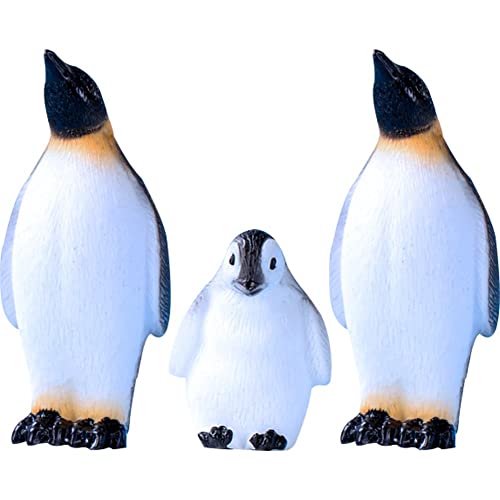 Ppmter 3 Pcs Realistische Pinguin -Figuren Stimulation Modell Miniatur Pinguin Frühes Bildungsspielzeug Schöne Tierverzierung Wohnkultur von Ppmter