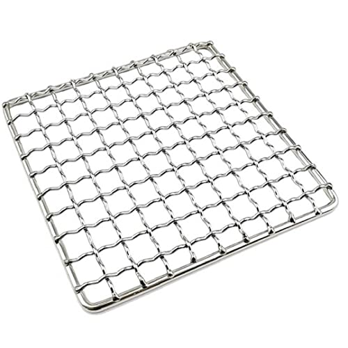 Ppmter Camping-Grillrost Mesh-Pads, Edelstahl-Grillroste Netzgestell Picknick-BBQ-Tablett-Einlagen Grilltopf Herd Ersatz von Ppmter