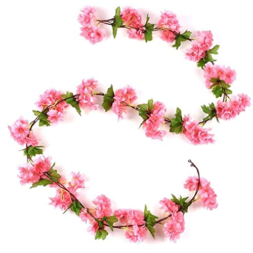 Ppmter Künstliche Kirschblüte Girlande Hängende Blumen Rebe Girland von Ppmter