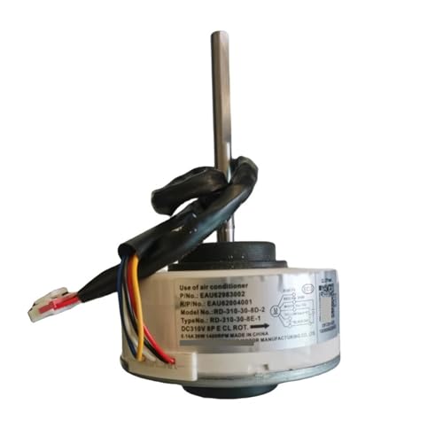 Gleichstrommotor for Aufhängen einer Wechselrichter-Klimaanlage, kompatibel mit LG SIC-37CVJ-F130-1 4681A20091U, (lange Achse) Ersatz von Pqjydaicvf