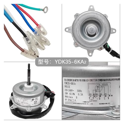 Kompatibel mit Gree YDK35-6KA2, externer Lüfter for Klimaanlagenmotorkühlung, zwei Geschwindigkeiten, Vorwärtsdrehung, 35 W Kompatibel mit Gree YDK35-6KA2, externer Lüfter for Klimaanlagenmotorkühlung, zwei Geschwindigkeiten, Vorwärtsdrehung, 35 W von Pqjydaicvf