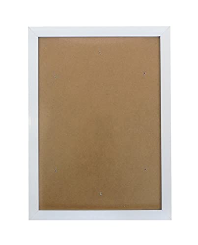 Pracht Creatives Hobby 6036-30111 Bilder-Rahmen weiß, ca. 25 x 35 cm groß, schlichter Rahmen mit Plexiglas und Haken zur Befestigung an der Wand von Pracht Creatives Hobby