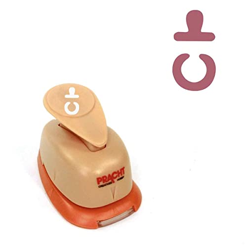 Pracht Creatives Hobby Motivstanzer klein Schnuller 15 mm Motivlocher, Papierstanzer, Stanzer von Pracht Creatives Hobby