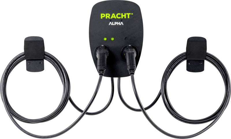 PRACHT NRG1000 2x Typ2 Anschluss 2x Ladekabel 55m ALPHA Wallbox von Pracht