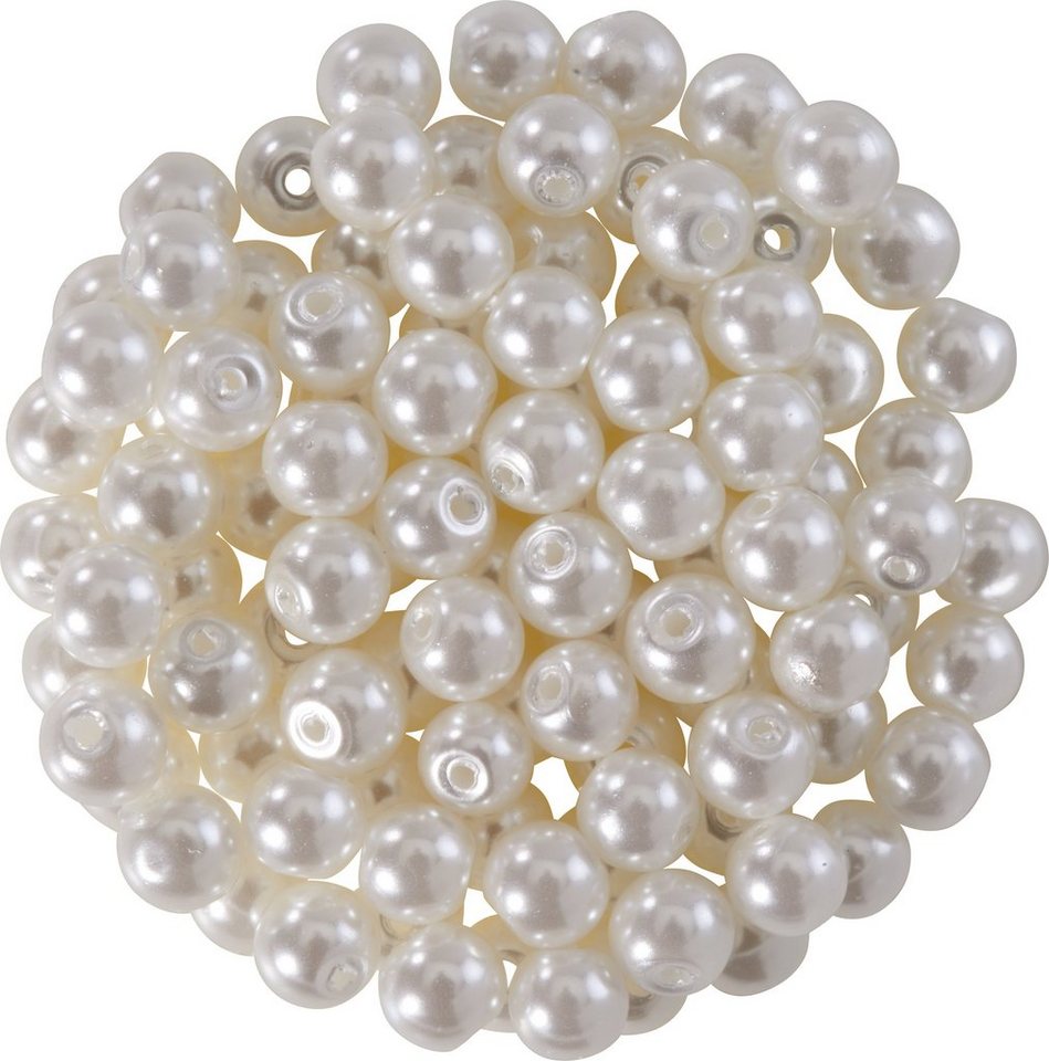 Pracht Bastelperlen, (100-tlg), Ø 4 mm, 100 Stk. von Pracht