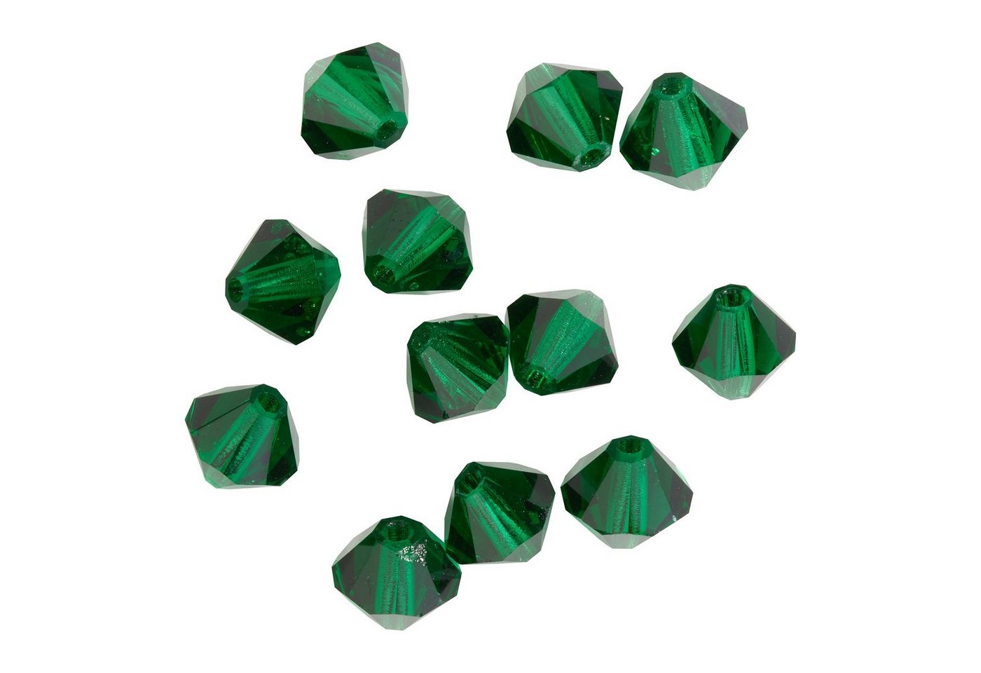 Pracht Bastelperlen Glasschliffglitzerperlen, (12-tlg), 6 mm von Pracht