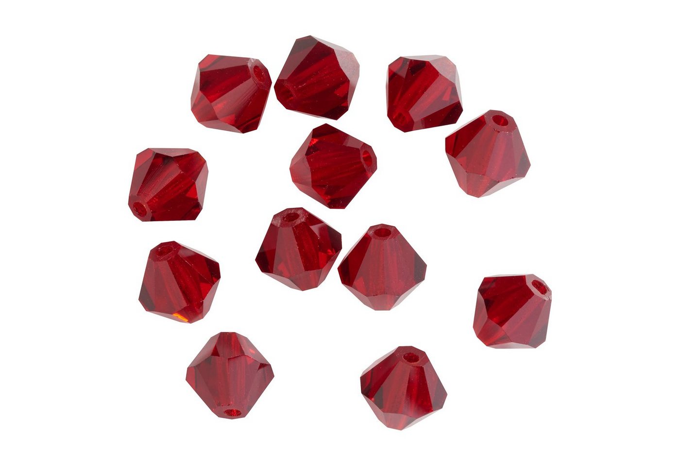 Pracht Bastelperlen Glasschliffglitzerperlen, (12-tlg), 6 mm von Pracht