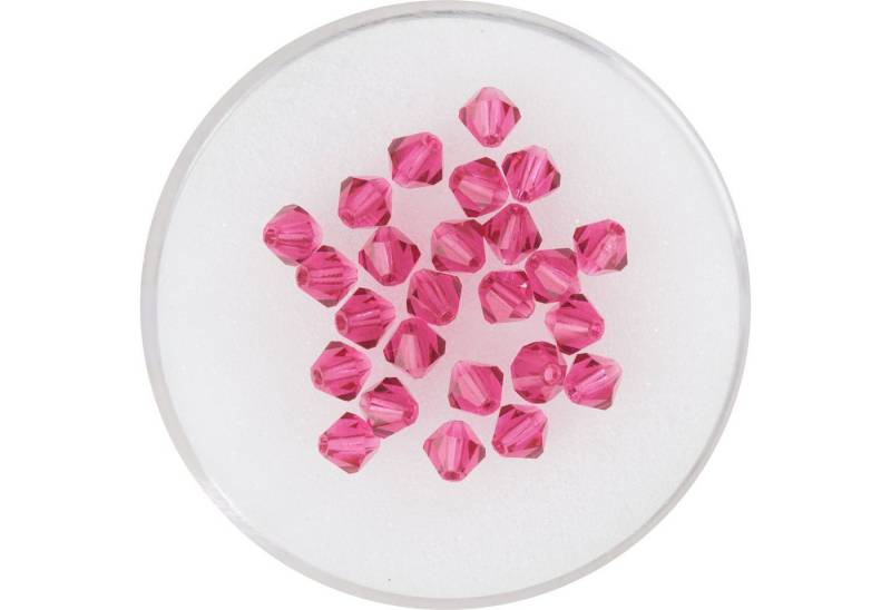Pracht Bastelperlen Glasschliffperlen Glitzer, (25-tlg), 4 mm 25 Stück von Pracht